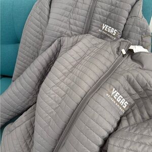 2 Vegas Golden Knights Gray Puffer Jackets